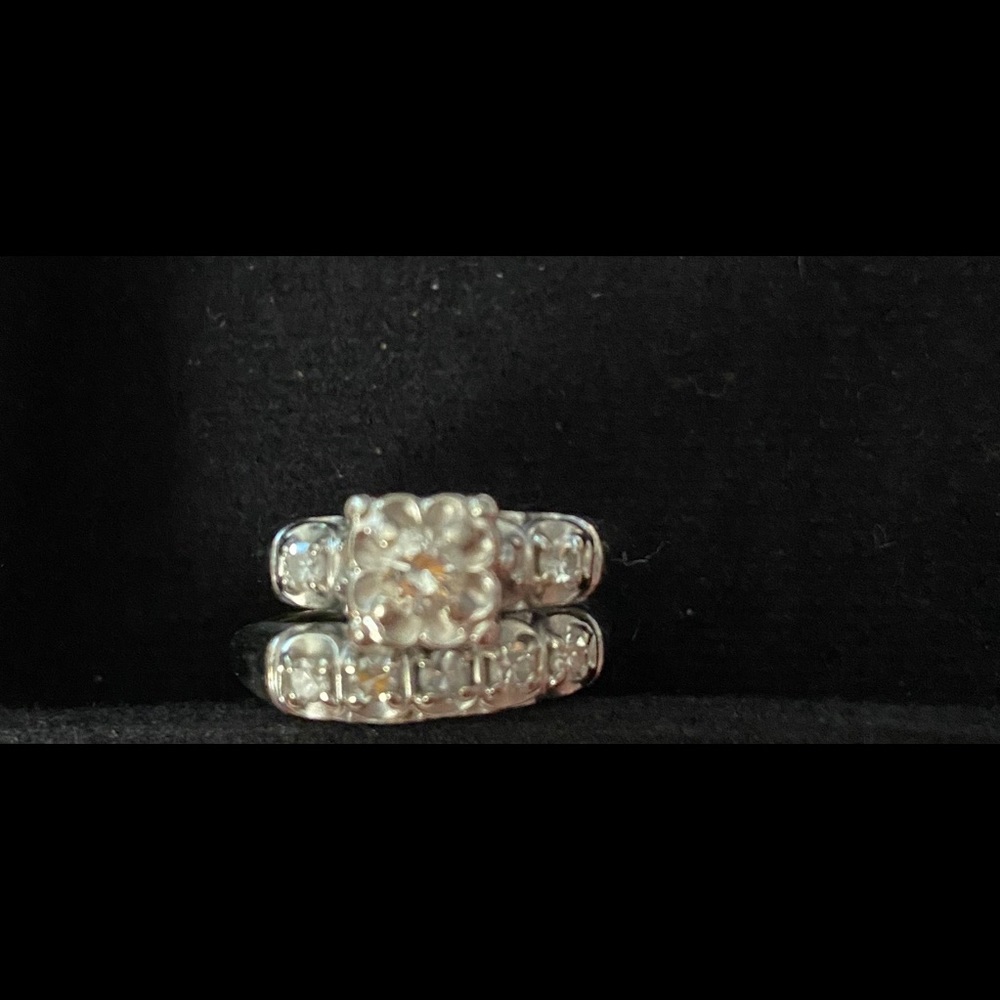 1940’s Art Deco Wedding Set